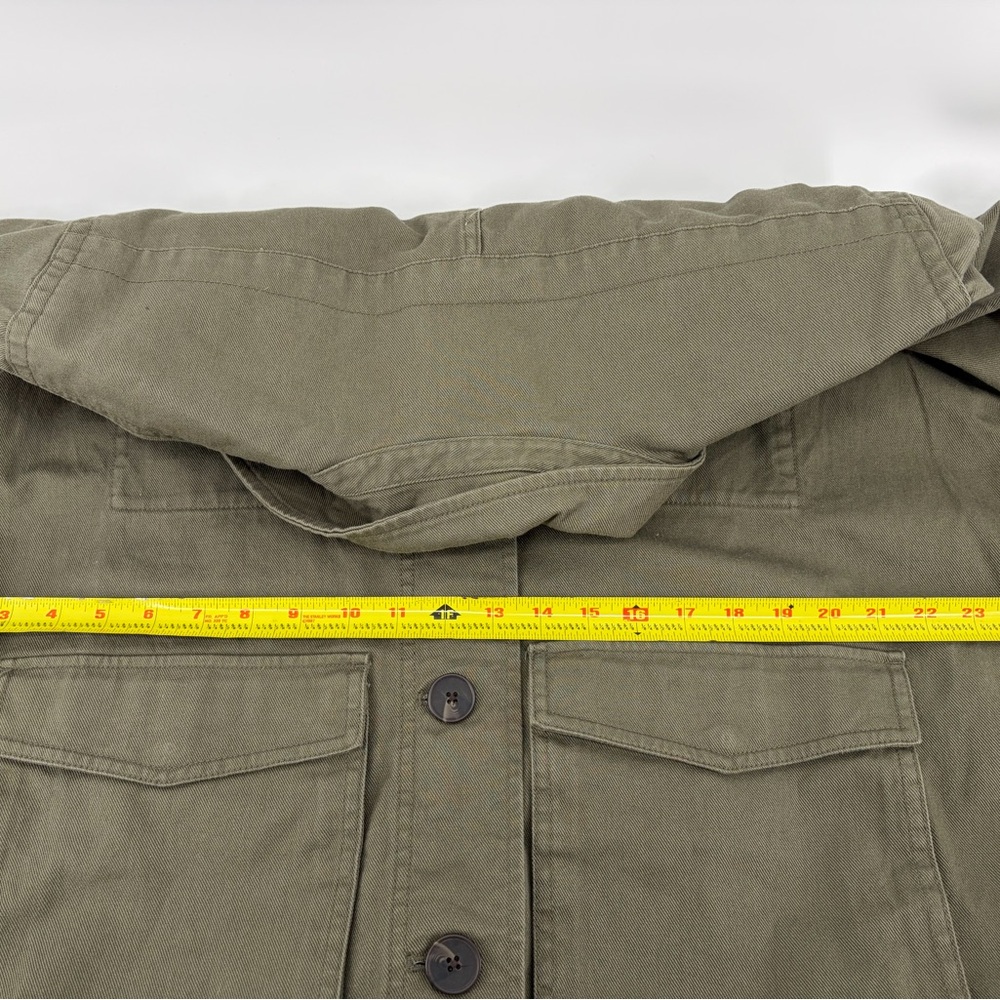 Free Assembly Women's Modern Utility Jacket Size XXL Cotton Olive Green‎ - Picture 7 of 8